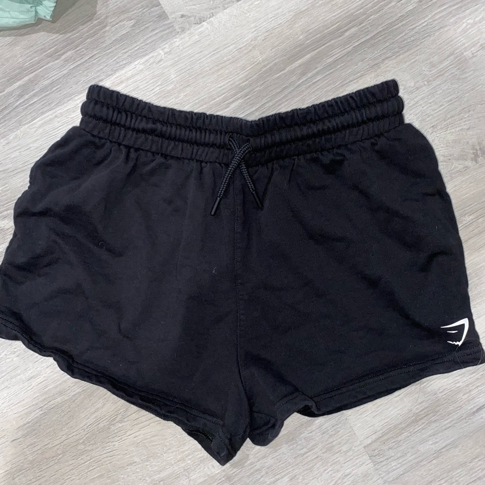 Black throw on shorts
